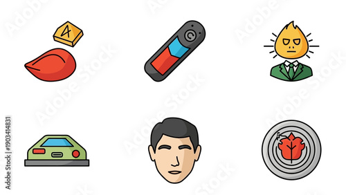 Man with short dark hair portrait.