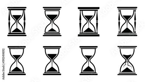 Multiple hourglasses in a row.