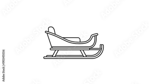 Sled for winter transportation purposes.