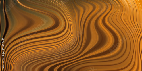 Dynamic liquid gold and amber swirls flow gracefully across the composition, where molten metallic tones and smooth fluid motion create a sense of warmth, luxury, and energy, forming a rich, radiant, 