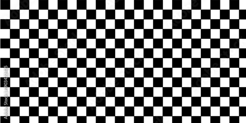 Chess perspective floor background. Black and white chess board perspective floor texture. Chess board pattern surface. Fading and disappearing chess board background. vektor