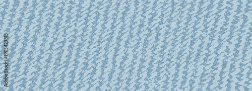Sky blue denim surface texture, jeans fabric backdrop. Thin tilted slash lines. Abstract oblique stripe pattern. Grunge dotted noisy texture overlay.