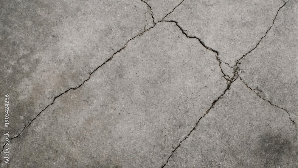 Obraz premium Cracked Concrete Surface - A Study in Texture and Imperfection.