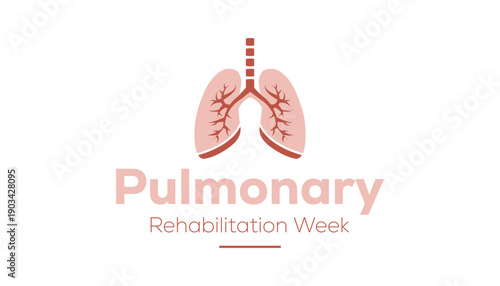 Pulmonary Rehabilitation Week is observed every year in March. Holiday, poster, card and background vector illustration design.