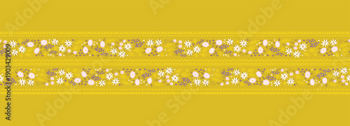 Cute hand drawn ditsy seamless pattern, lovely floral background, great for textiles, banners, wallpapers, wrapping - vector design