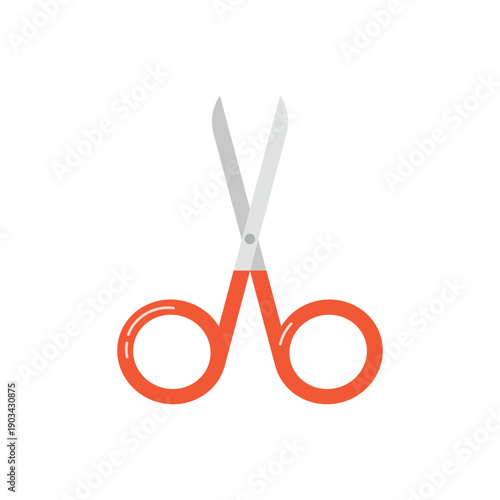 Electricity scissors tool. Electrician tools, electrician supplies flat vector illustration