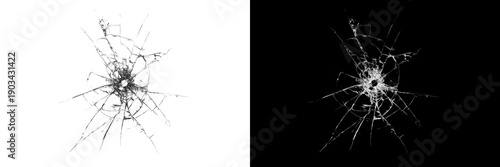 Wallpaper Mural broken glass texture representing destruction and damage. Torontodigital.ca