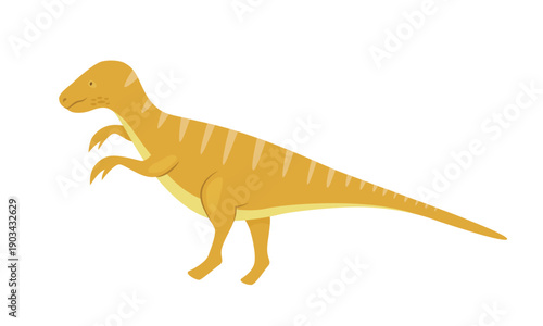 Ancient dinosaur animal. Prehistoric animal, jungle reptiles group, jurassic world evolution cartoon vector illustration