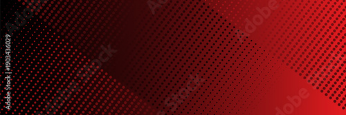 Stipple pattern, red dotted geometric background. Stippling, dotwork drawing, shading using dots. Pixel disintegration, random halftone effect.