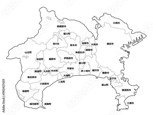 神奈川県地図