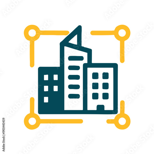 Smart City Infrastructure Icon
