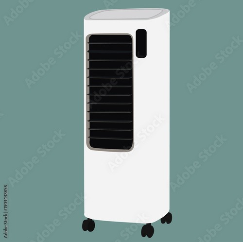 an heaters. heaters in cartoon style. Vector illustration of various electric fans