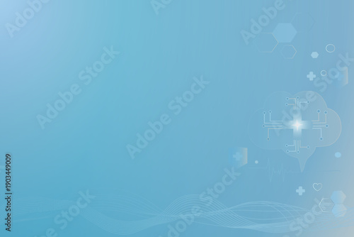 Medical Cloud Network Technology Background for Digital Healthcare Website and Presentation