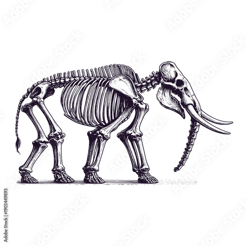 complete elephant skeleton