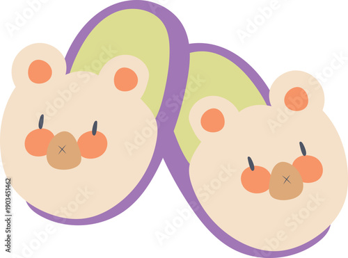 Pastel Animal Home Slippers