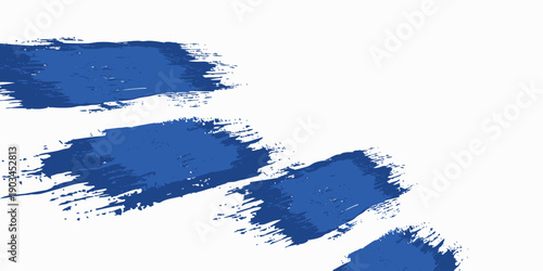 Abstract Blue and White Grunge Background with Halftone Style. Brush Stroke Illustration for Banner, Poster or Sports, Modern.