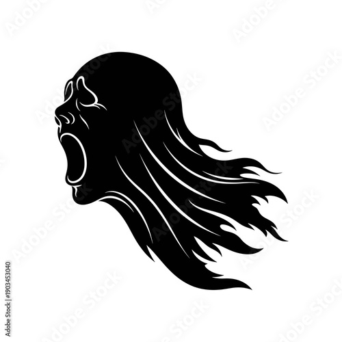 Screaming Ghost Face