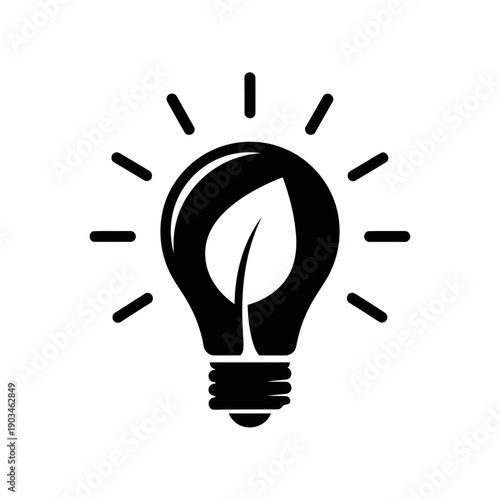 Bright Idea for Environmental Sustainability Concept