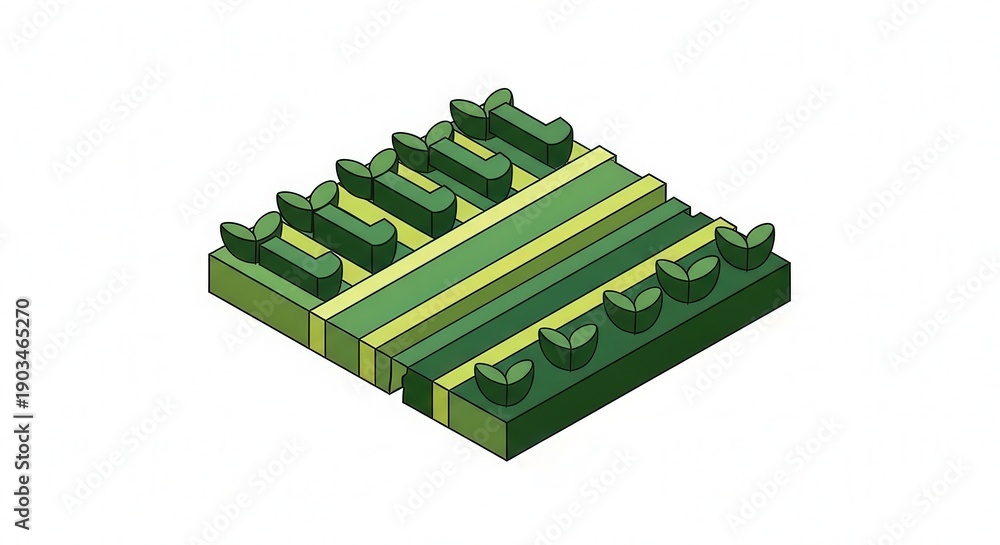 Naklejka premium Isometric Lego Building Blocks Arrangement for Creative Construction Projects