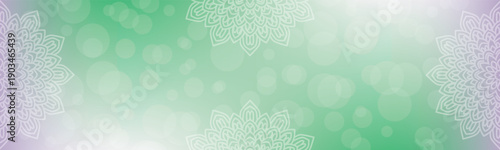 Round mandala on dreamy peach fuzz gradient background. Translucent mesh pattern in the form of a mandala. Mandala with floral patterns. Gradient background with round mandala, New Pattern gradient co