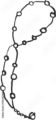 Elegant pearl necklace for bridal wedding jewelry