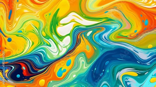 Wallpaper Mural Art rainbow psychedelic oil paint abstract background Torontodigital.ca