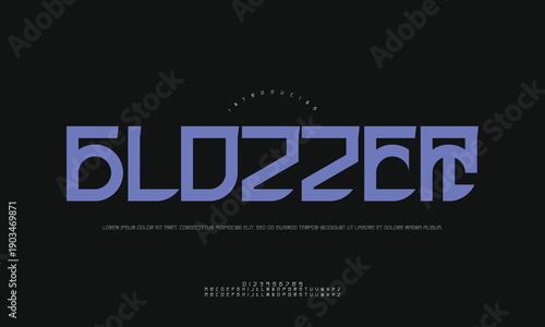 Glozzer font, retro-inspired display typeface with a unique groove, perfect for vintage posters, album covers, and 70s style branding.