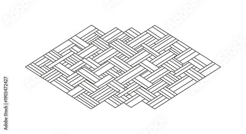 Geometric woven pattern design
