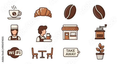 Coffee Shop Icons and Symbols