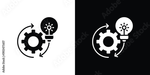 Intelligence Icon Sheet Black And White