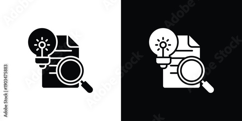 Hypothesis Icon Sheet Black And White