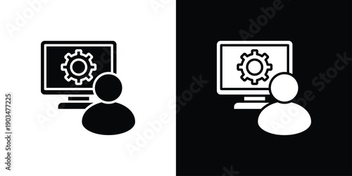 Administrator Icon Sheet Black And White