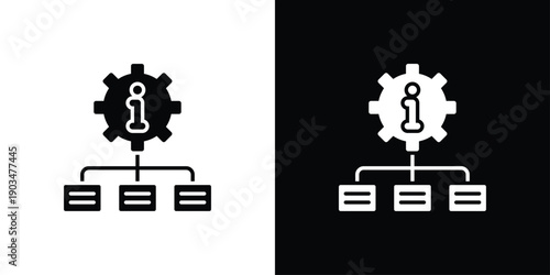 Classification Icon Sheet Black And White