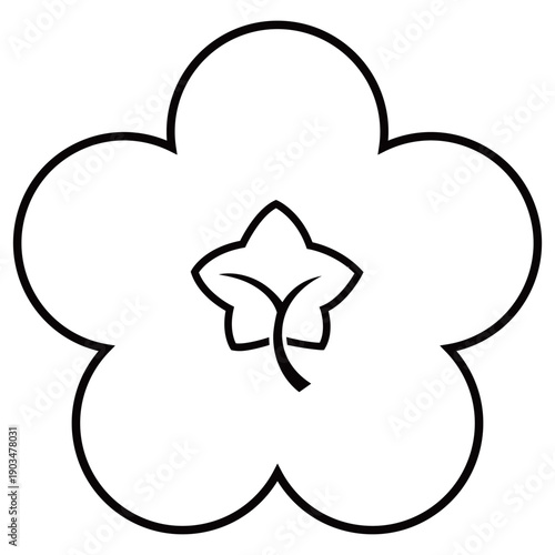 家紋です。陰裏梅といいます。