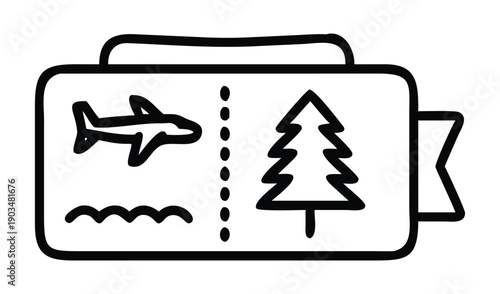 Vector illustration of a travel icon set featuring a steel corkscrew wine bottle opener tool with a spiral metal blade and kitchen utensil equipment isolated on a design symbol background