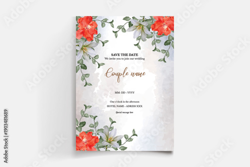 Save the date wedding invitation templates