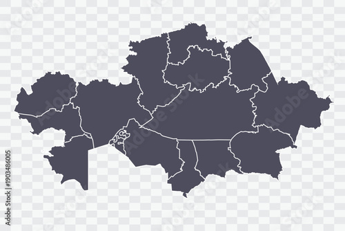 Kazakhstan Map Minimalist  High-Quality PNG  Porpoise Color on Transparent Background Perfect for presentations infographics educational materials and graphic design projects
