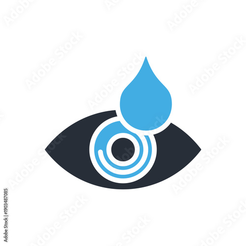 medicine eye icons minimalist flat style design, medicine eye Vector illustration on white background