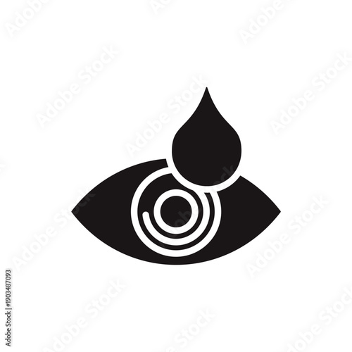 medicine eye icons minimalist flat style design, medicine eye Vector illustration on white background