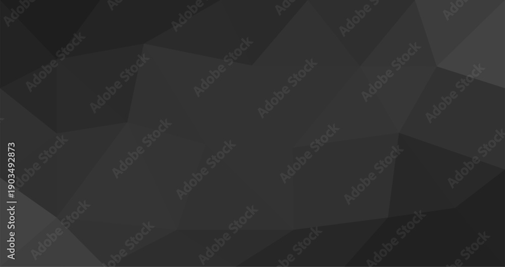 Obraz premium Black and White abstract polygonal background Low poly backdrop in Origami style with gradient