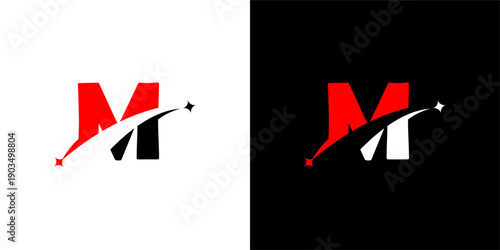 Modern Letter mark Logo with Upward Gradient Arrow for Growth