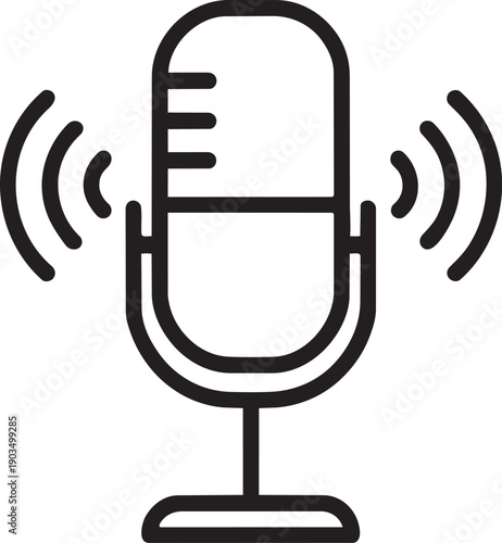 Studio microphone for audio recording and broadcasting