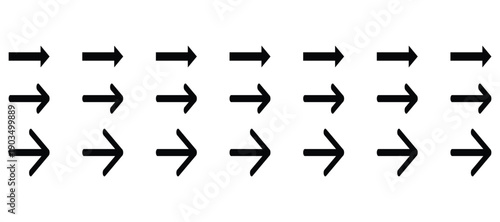 Black arrow icon set. Arrow. cursor. Modern simple arrows.Vector illustration.