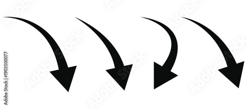 Black arrow icon set. Arrow. cursor. Modern simple arrows.Vector illustration.