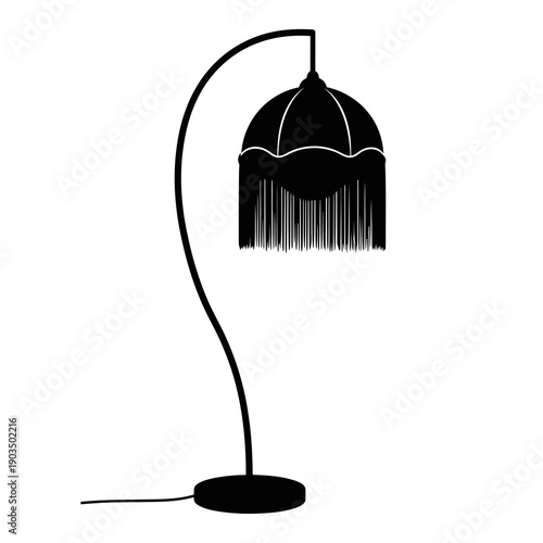 lamp on white background