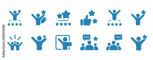 Three star rating vector icon, showcasing a customer feedback and work experience symbol designed for review apps, websites, and digital platforms.