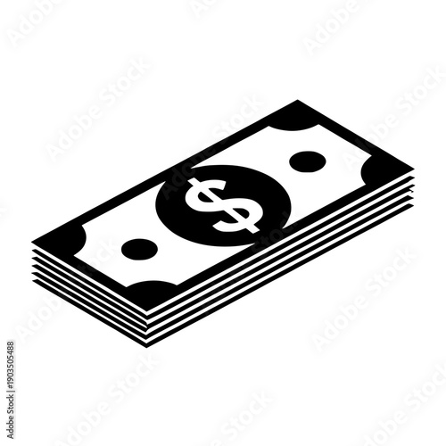 cash icon vector illustration 