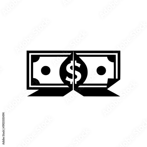 cash icon vector illustration 