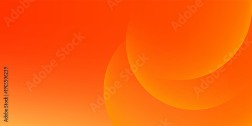 Abstract minimal background with orange color. Dynamic shapes composition. Eps10 vector