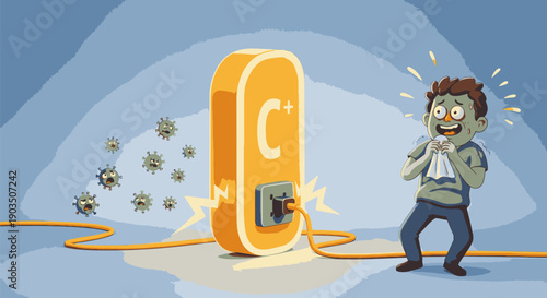 Man shocked by USB charging device explosion.